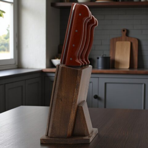 Sürmene El Yapımı 5'li Mutfak Bıçağı Seti 02