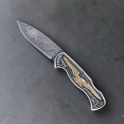 Sürmene Gravür İşlemeli Krom Çakı 06