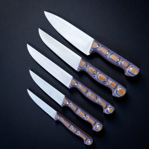 Sürmene El Yapımı 5'li Mutfak Bıçağı Seti 03