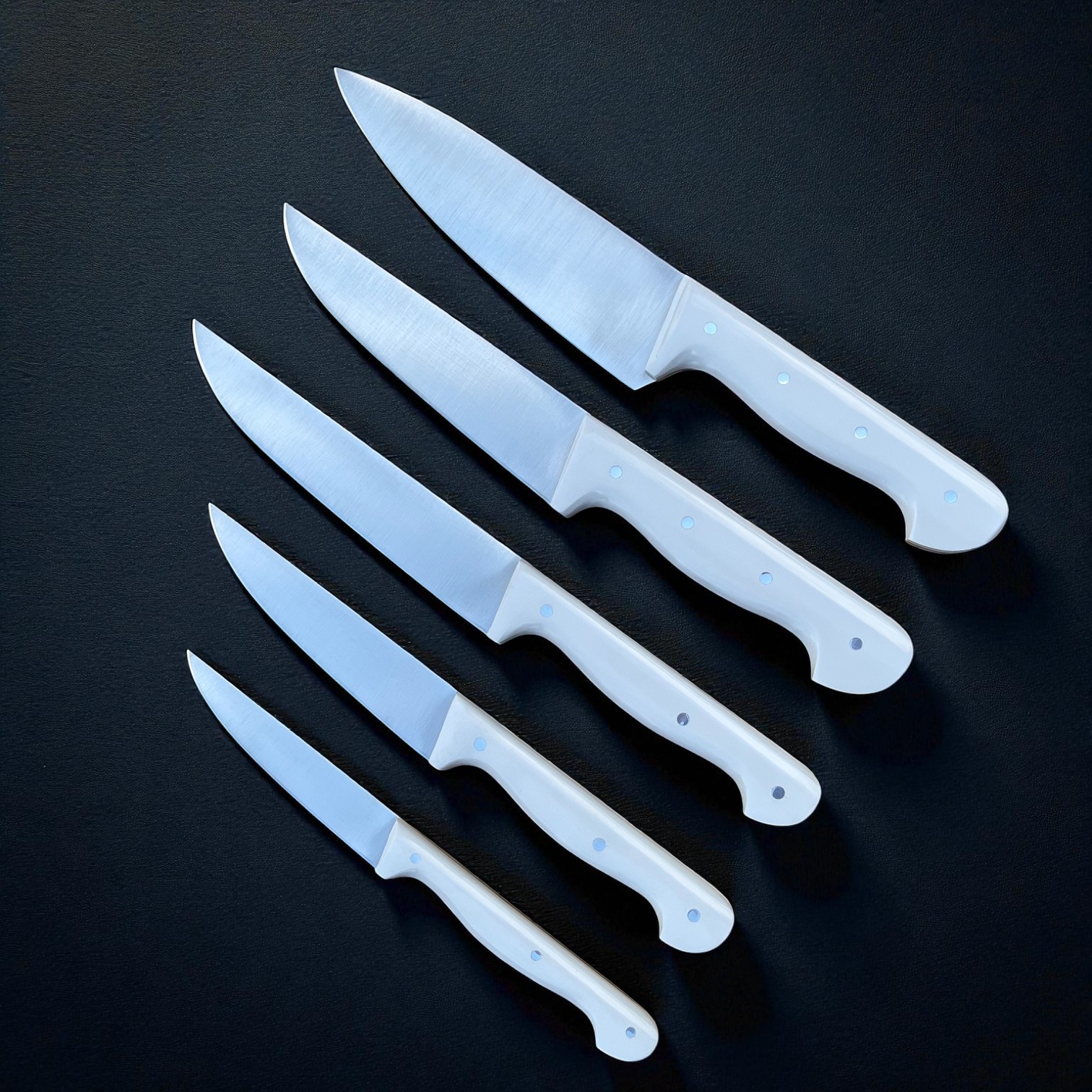 Sürmene El Yapımı 5'li Mutfak Bıçağı Seti 04 - Görsel 2