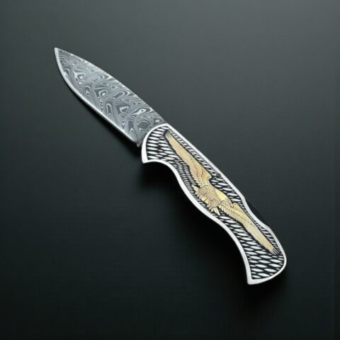 Sürmene Gravür İşlemeli Krom Çakı 06