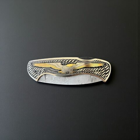 Alternative view of Sürmene Gravür İşlemeli Krom Çakı 06