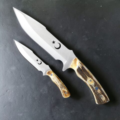 Sürmene El Yapımı Av Bıçağı Baba Oğul Set 002