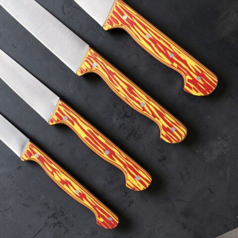 Alternative view of Sürmene El Yapımı Mutfak Bıçağı Seti 09