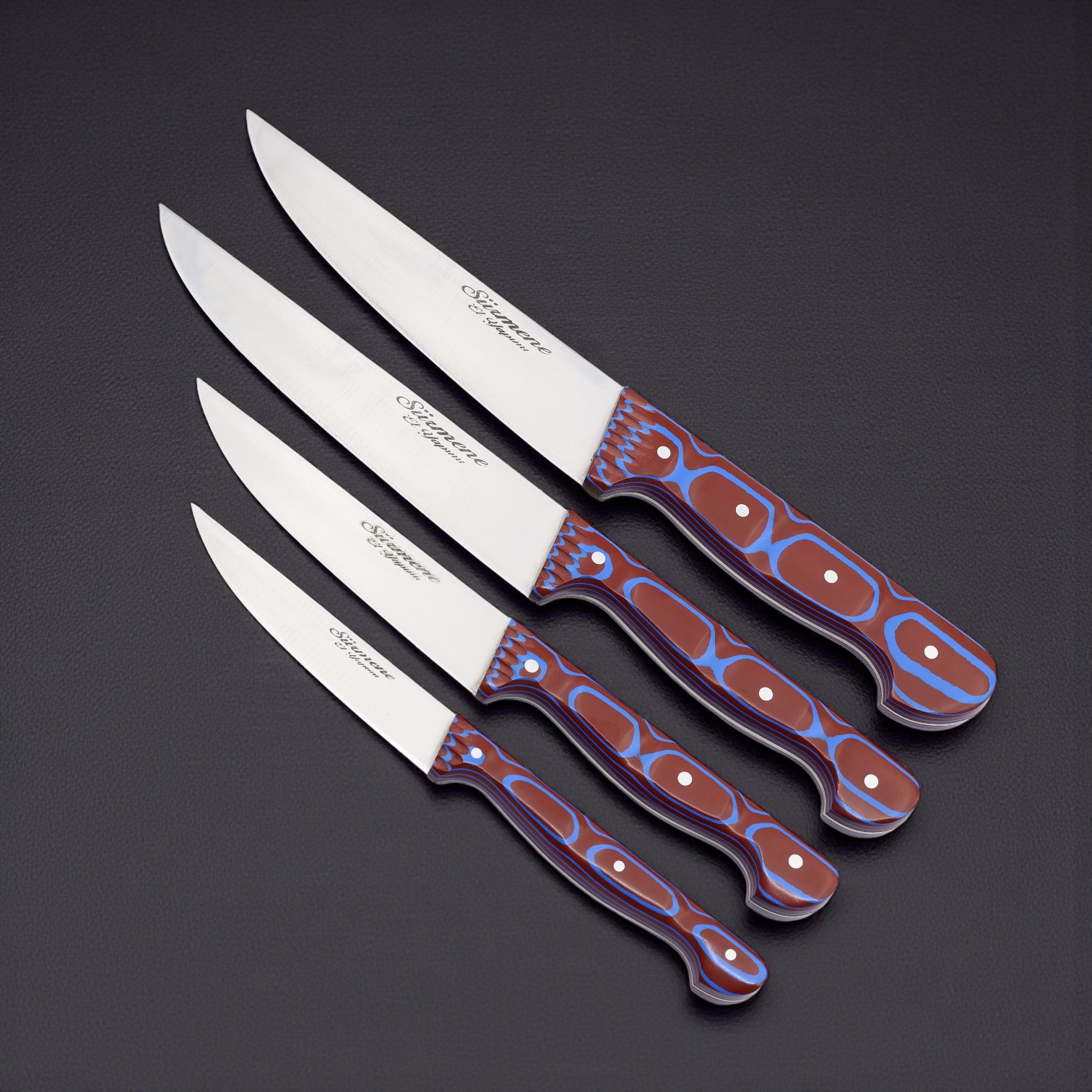 Sürmene El Yapımı 4'lü Mutfak Bıçağı Seti 01 - Görsel 2