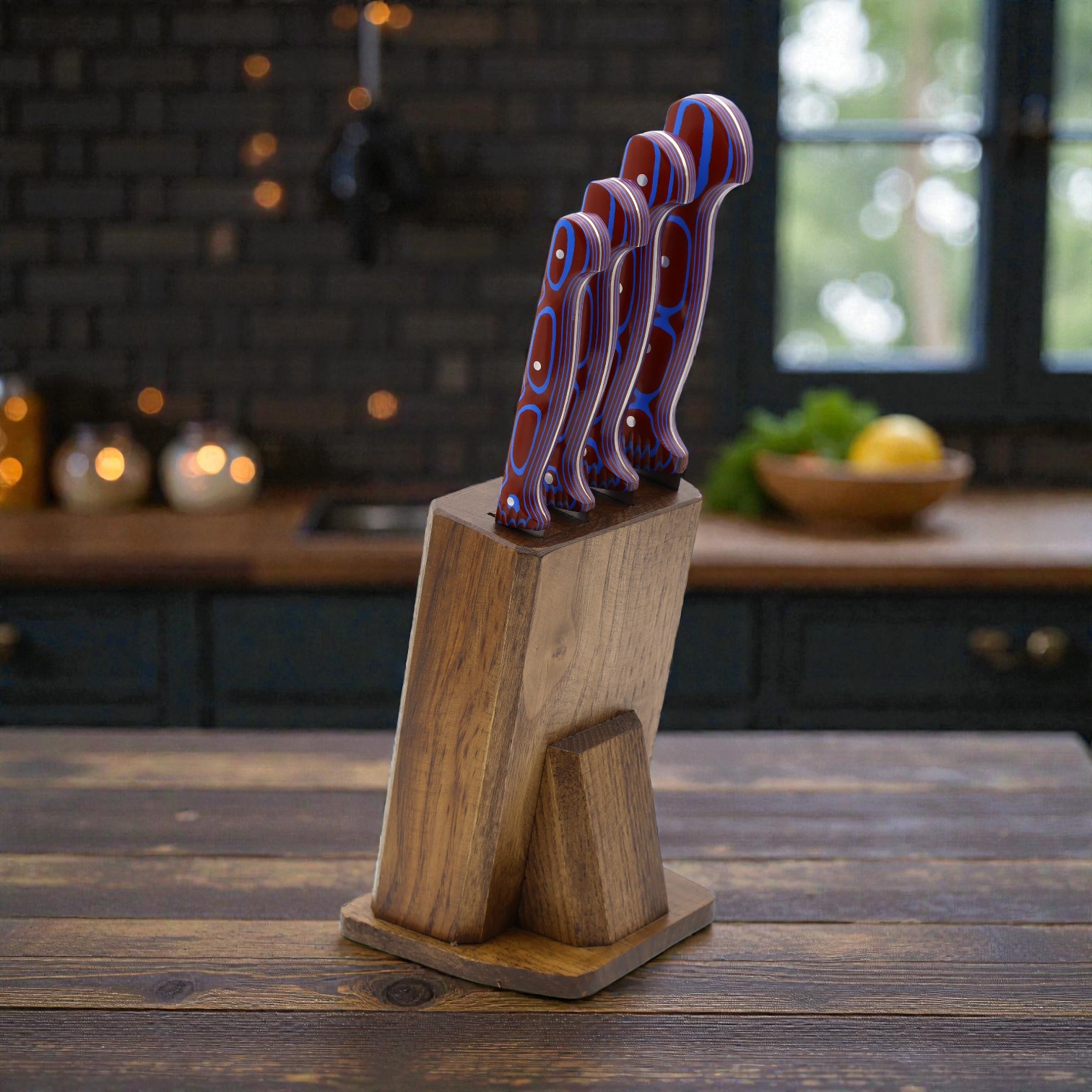 Sürmene El Yapımı 4'lü Mutfak Bıçağı Seti 01