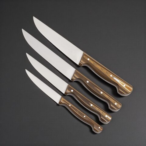 Alternative view of Sürmene El Yapımı 4'lü Mutfak Bıçağı Seti 02