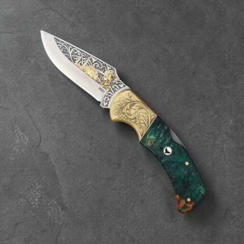 El Yapımı Altın Çakı - Ayasofya Figürlü