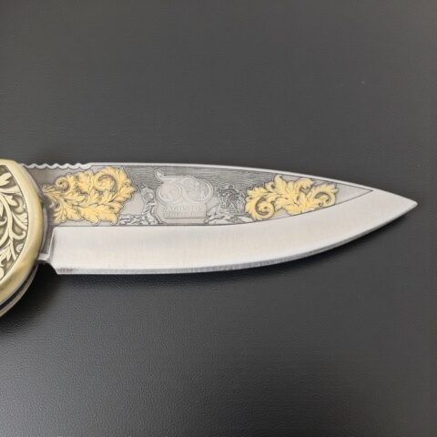 Alternative view of El Yapımı Altın Çakı - Çift Balçak 30 Ağustos Figürlü