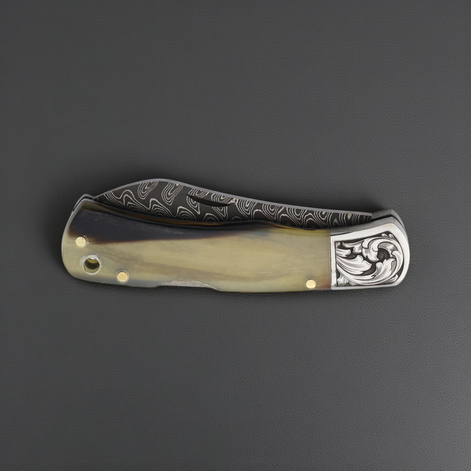 El Yapımı Damascus Çakı Koç Boynuzu Kabza - Görsel 2