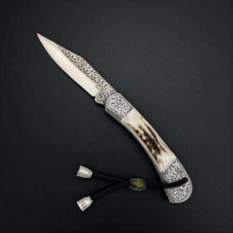 El Yapımı Geyik Boynuzu Çakı - Elmax Çelik