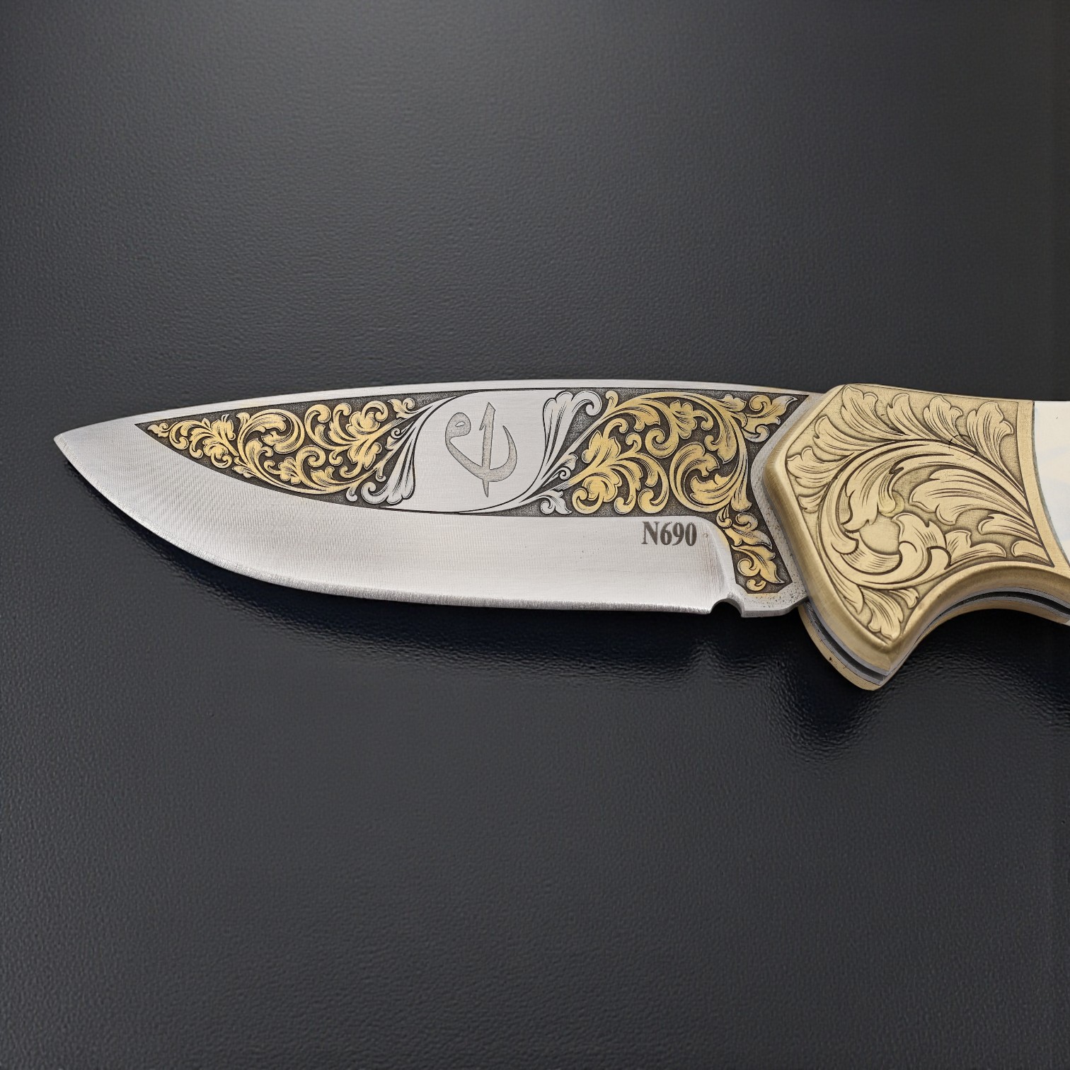 El Yapımı Altın Çakı Elif Vav Figürlü 02 - N690 - Görsel 2