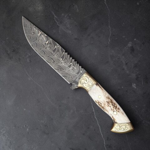 El Yapımı Damascus Av Bıçağı