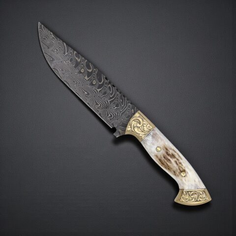 El Yapımı Damascus Av Bıçağı