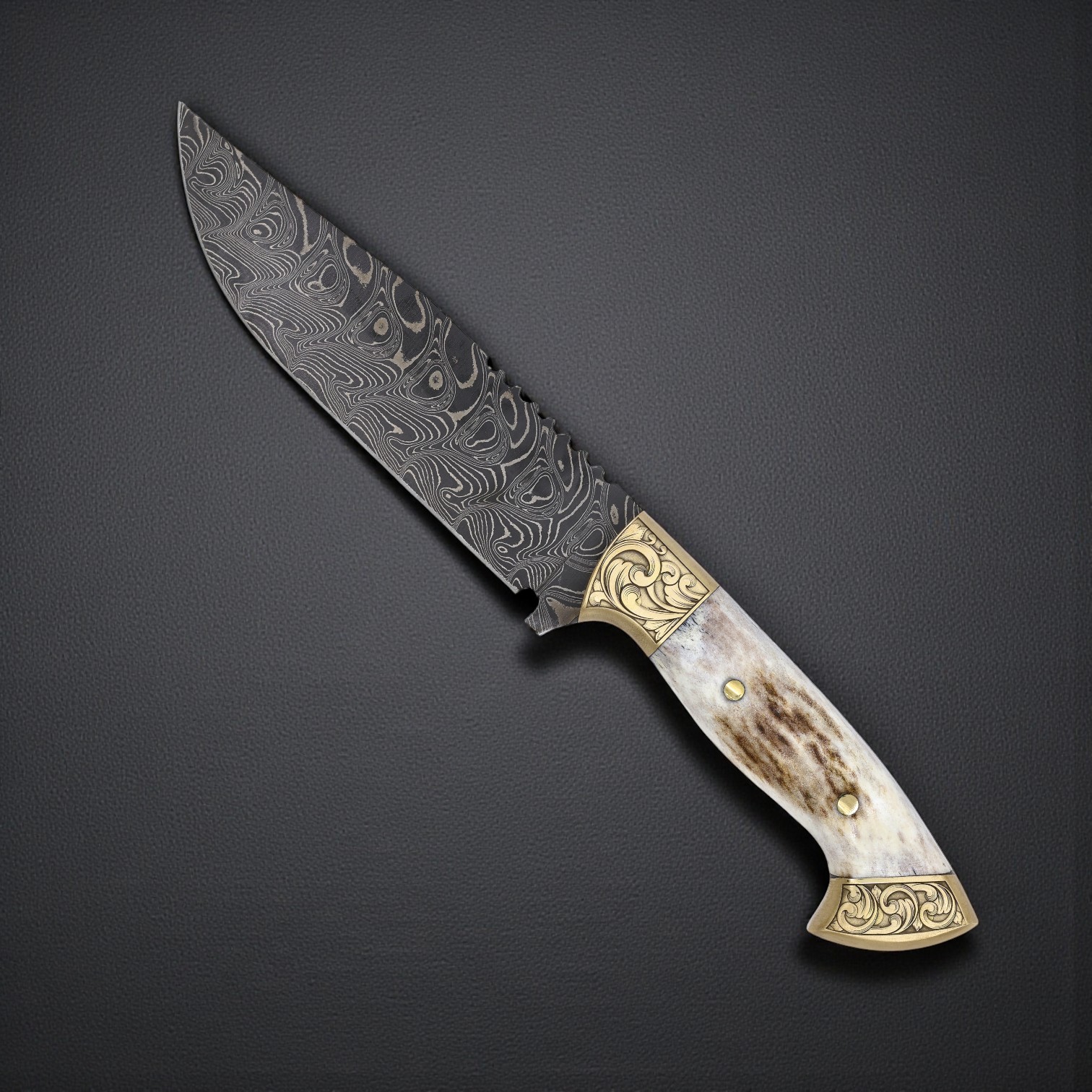 El Yapımı Damascus Av Bıçağı