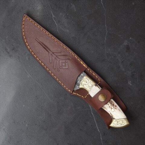 Alternative view of El Yapımı Damascus Av Bıçağı