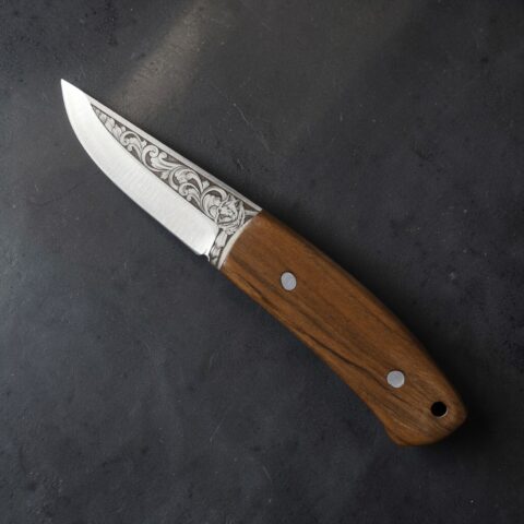 El Yapımı Pukko Model Av Bıçağı İşlemeli - N690