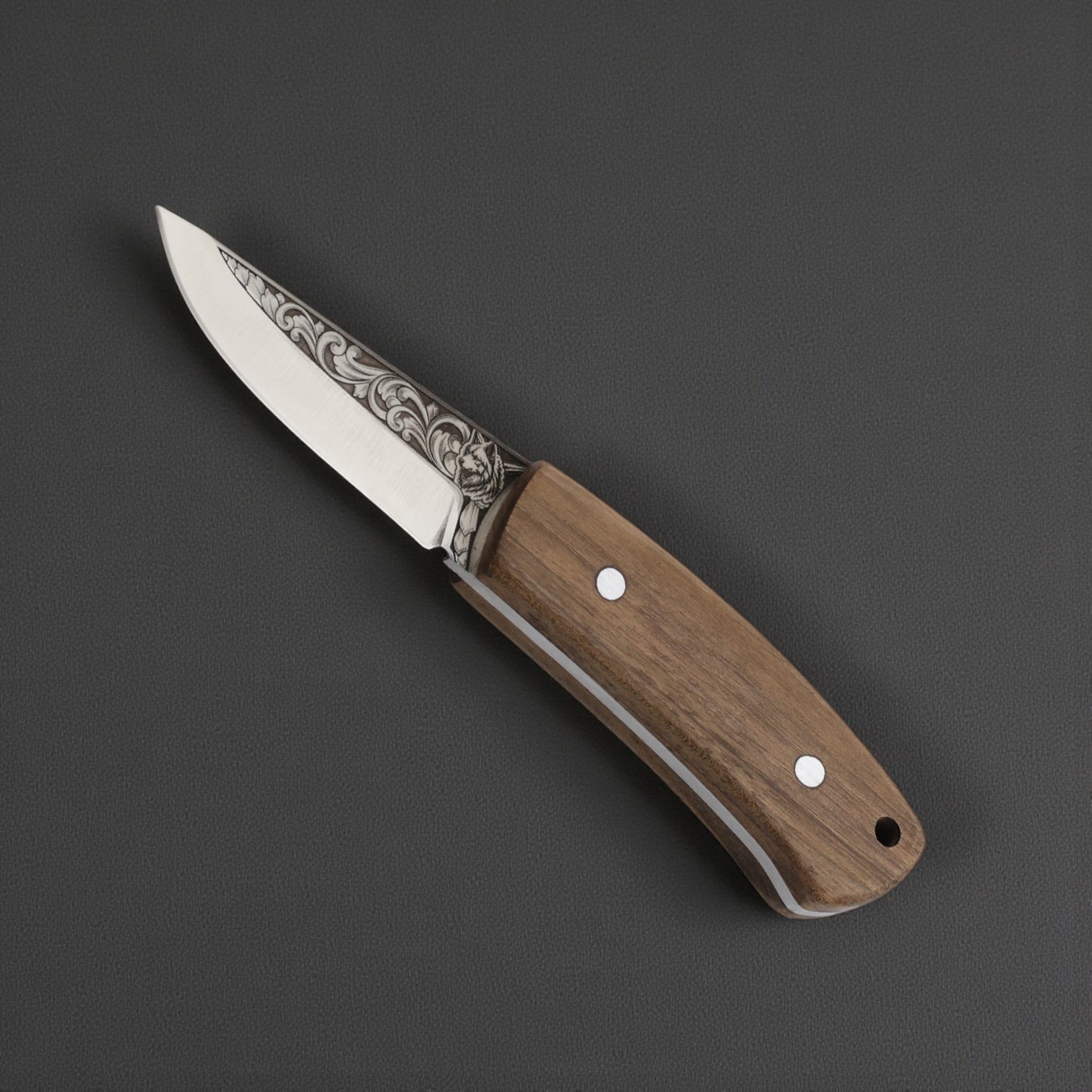 El Yapımı Pukko Model Av Bıçağı İşlemeli - N690