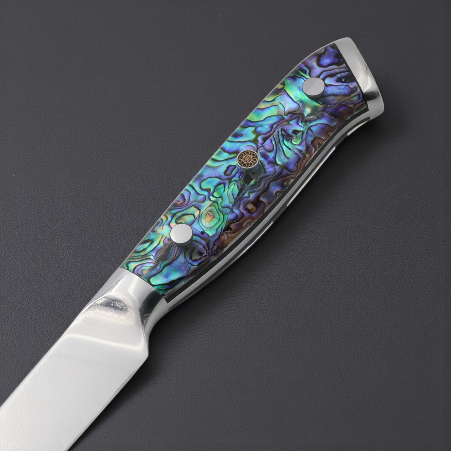 El Yapımı Şef Bıçağı Küçük Model - San Mai Çelik - Görsel 2