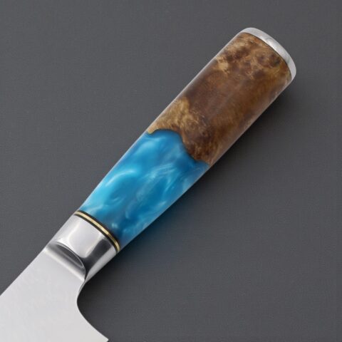 Alternative view of El Yapımı Şef Bıçağı - San Mai Çelik