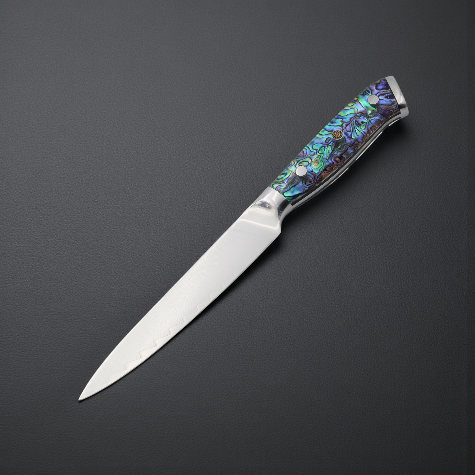 El Yapımı Şef Bıçağı Küçük Model - San Mai Çelik - Görsel 3