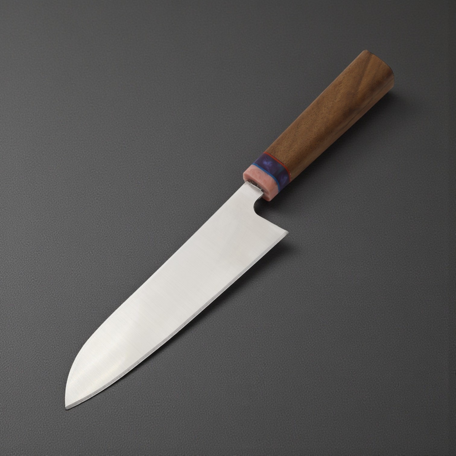 El Yapımı Şef Bıçağı Ceviz Ağacı Sap