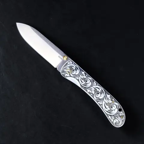 El Yapımı Çakı Kompakt Kabza - M390