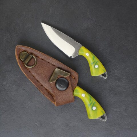 El Yapımı Mini Kolye Av Bıçağı 01