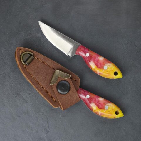 El Yapımı Mini Kolye Av Bıçağı 02