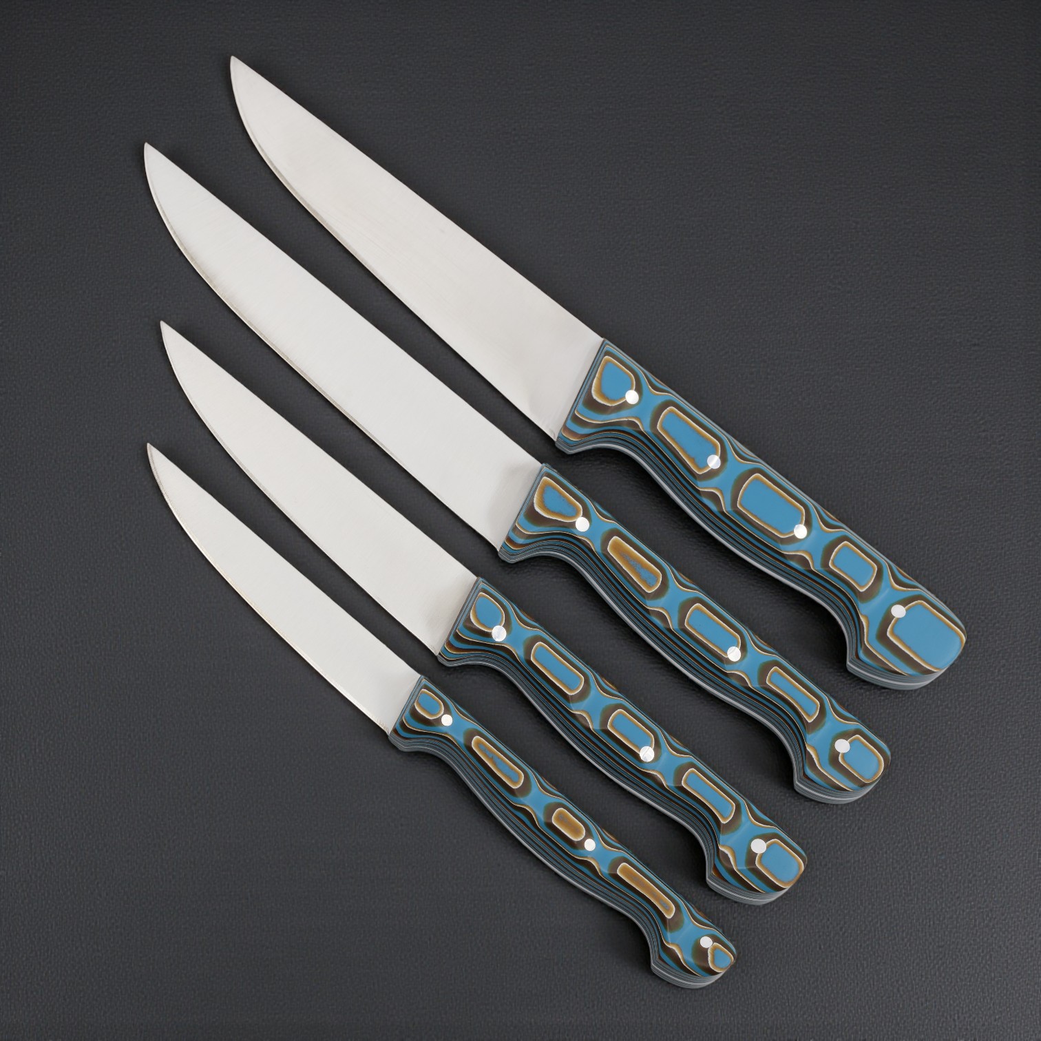 Sürmene El Yapımı 4'lü Mutfak Bıçağı Seti 02 - Görsel 2