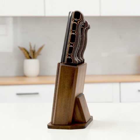 Sürmene El Yapımı 5'li Mutfak Bıçağı Seti 02