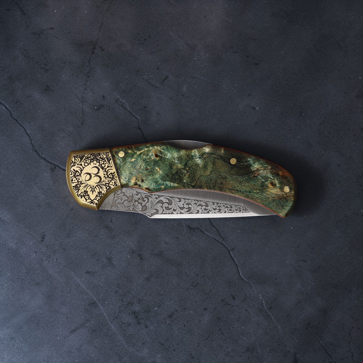 El Yapımı Çakı Tanto Model 3 Hilal İşlemeli - Görsel 2