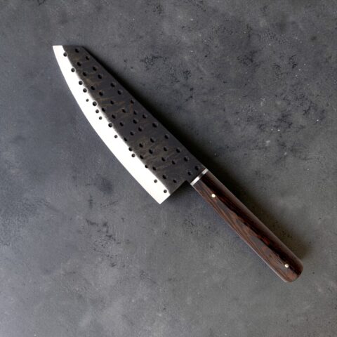 El Yapımı Desenli Şef Bıçağı 01 - Venge Ağacı Sap