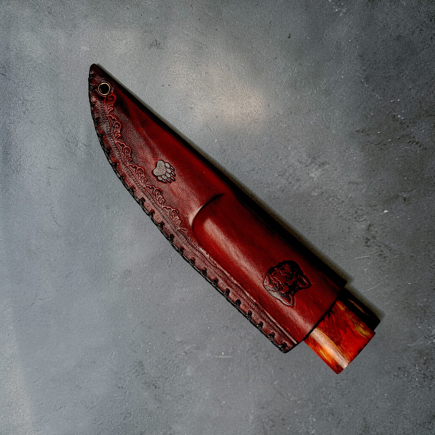 Sürmene El Yapımı Puukko Avcı Bıçağı - Damascus - Görsel 2