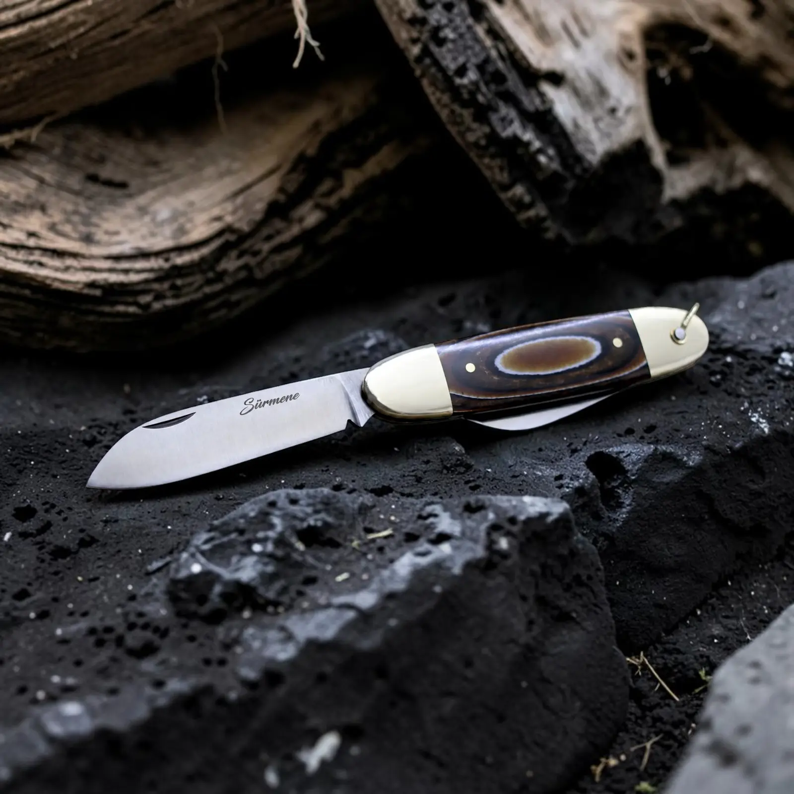 Sürmene Geleneksel Çift Ağız Cep Çakısı - Görsel 2