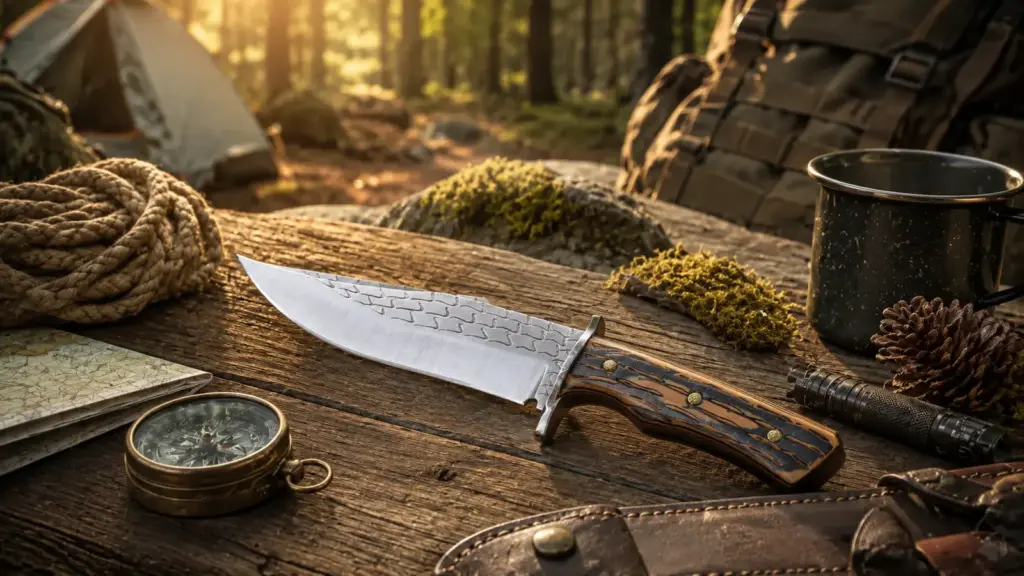 Komando bıçağı outdoor kullanım ortamında